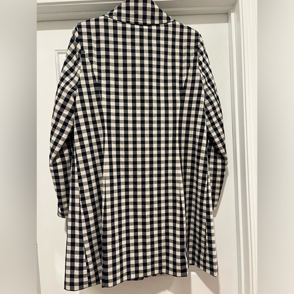 Gal Meets Glam Erin Coat - Navy/White Checked - Picture 5 of 9